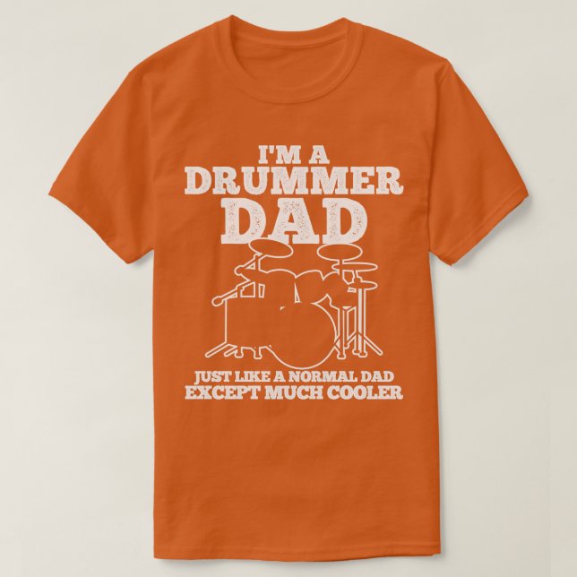 T-shirt Papa batteur (Design devant)
