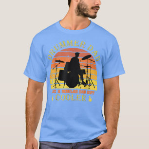 T-shirt Papa batteur comme un papa normal mais plus cool a