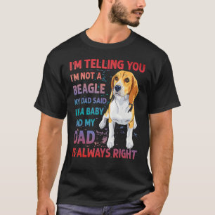 T-shirt Papa Beagle chien dicton drôle