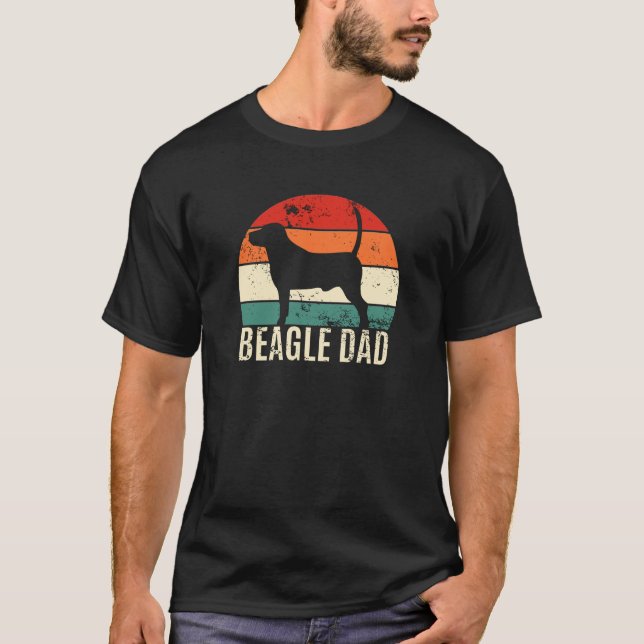 T-shirt Papa Beagle Papa Chien (Devant)