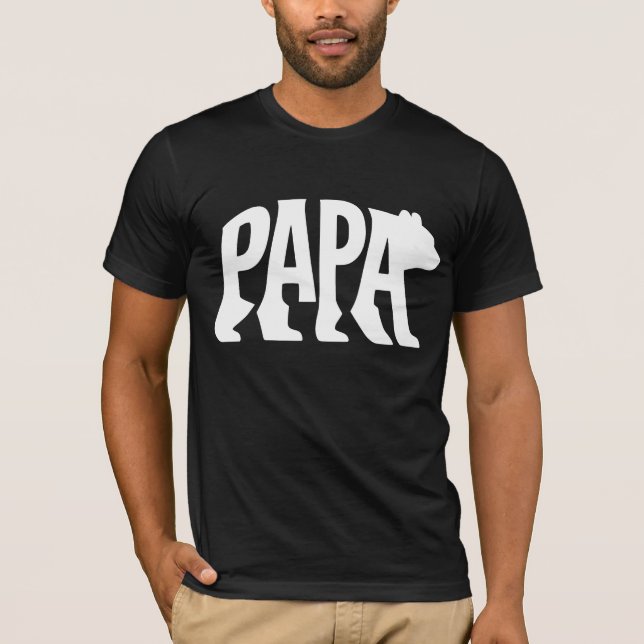 T-shirt Papa Bear  (Devant)