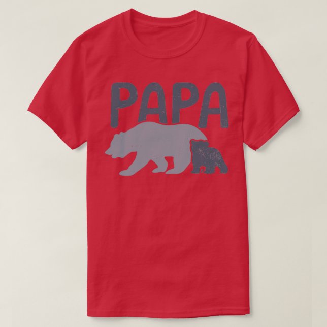 T-shirt Papa Bear Chemise Papa D'Un Cadeau 1 (Design devant)