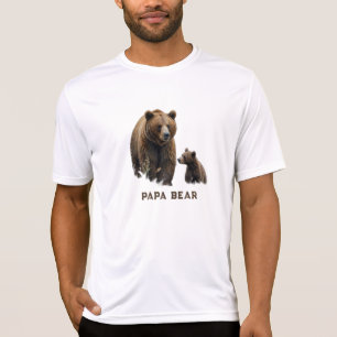 T-shirt *~* PAPA BEAR Cub Fête des pères cadeau AP86