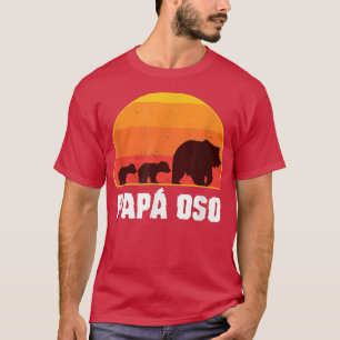 T-shirt Papa Bear espagnol - Papa des jumeaux - Papa Oso R