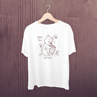 T-shirt Papa Bear Est 2025