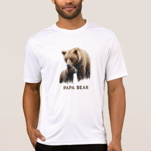 T-shirt *~* PAPA BEAR Fête des pères Cadeau AP86