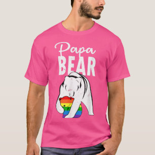 T-shirt Papa Bear Gay pride Arc-en-ciel Drapeau LGBT Papa