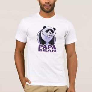 T-shirt Papa Bear Panda Tee de la Lumière Homme