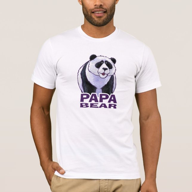 T-shirt Papa Bear Panda Tee de la Lumière Homme (Devant)