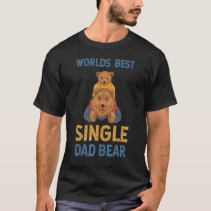 T-shirt Papa Bear Papa Bea, le meilleur parent unique du m
