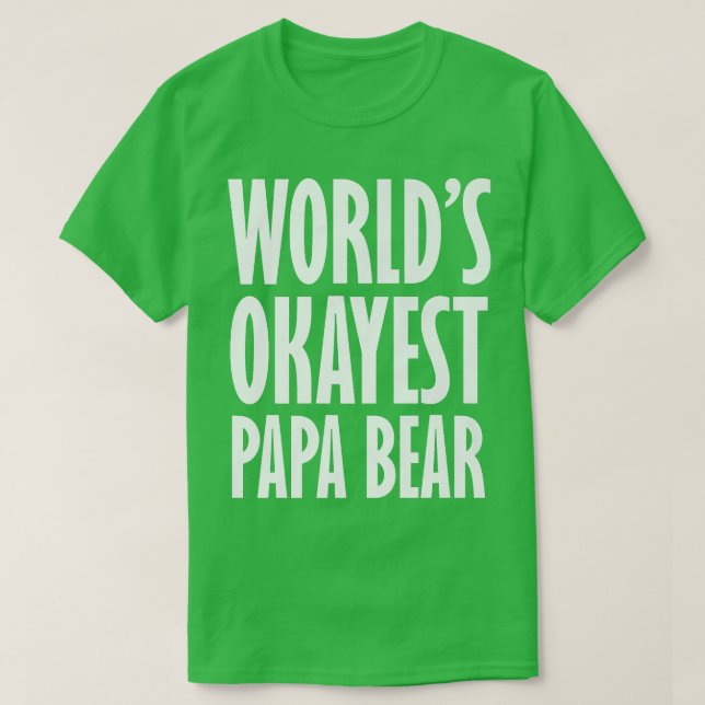 T-shirt Papa Bear Premium 1421, l'ours bleu 1421, le meill (Design devant)