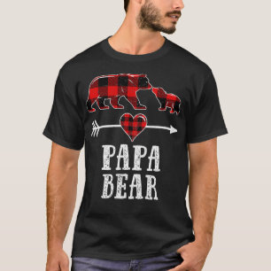 T-shirt Papa Bear, Pyjama pilé par l'ours de Noël papa Bea