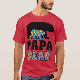T-shirt Papa Bear Sensibilisation sur l'autisme Premium