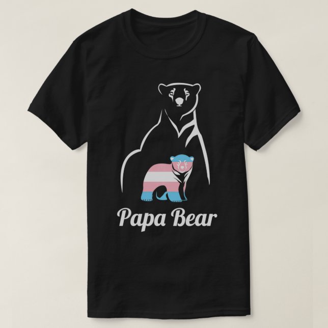 T-shirt Papa Bear Transgenre Papa Trans Enfant LGBT Trans  (Design devant)