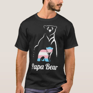 T-shirt Papa Bear Transgenre Papa Trans Enfant LGBT Trans