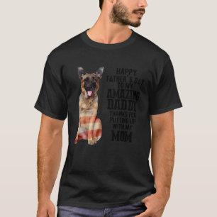 T-shirt Papa Berger Allemand Joyeuse Fête Des Pères À Mon