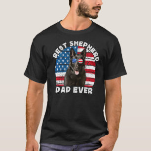 T-shirt Papa Berger Allemand Noir pour Hommes GSP Tête de
