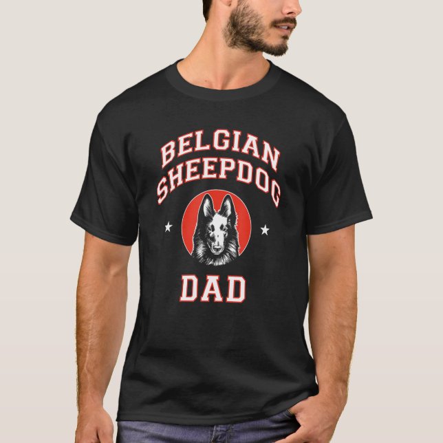 T-shirt Papa berger belge (Devant)