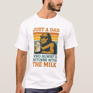 T-shirt Papa Bigfoot, Juste Un Père Qui Est Toujours Reven