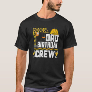 T-shirt Papa Birthday Crew - Construction Birthday Party S