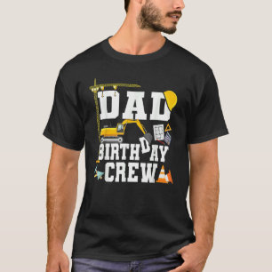 T-shirt Papa Birthday Crew Construction fête d'anniversair