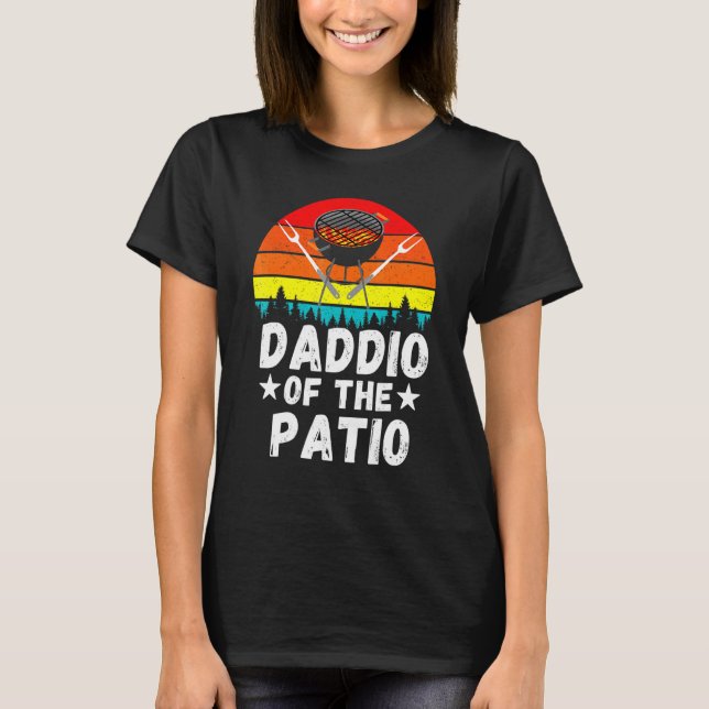 T-shirt Papa Blague Daddio Du Mari De Patio (Devant)