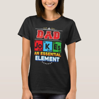 T-shirt Papa Blague Un Élément Essentiel Table Périodique