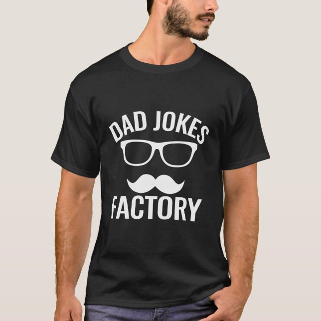 T-shirt Papa Blagues Factory Drôle Papa Humour Père Parent (Devant)