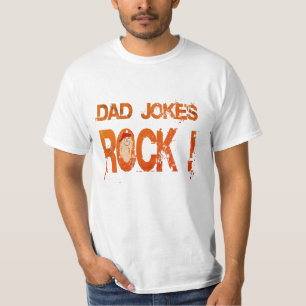 T-shirt Papa Blagues Rock Shirt - Drôle Tee Fête des pères