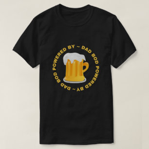 T-shirt Papa Bod Alimenté Par Bière