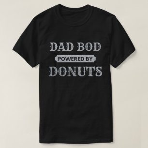 T-shirt Papa Bod Alimenté Par Donuts Parties scintillant T