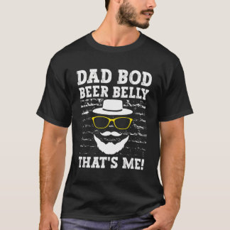 T-shirt Papa Bod Bière Belly Que Moi Boire Papa Boisson