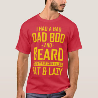 T-shirt Papa Bod et Beard Humour Papa Beard Cadeaux Classi
