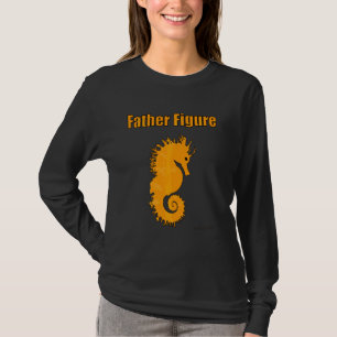 T-shirt Papa Bod Papa Homme Cheval de mer Père Figure Mari
