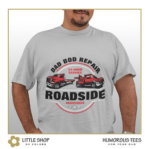 T-shirt Papa Bod Réparation Assistance routière Camion de