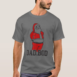T-shirt Papa Bod Travailler Sur Père Noël Bod Drôle cadeau