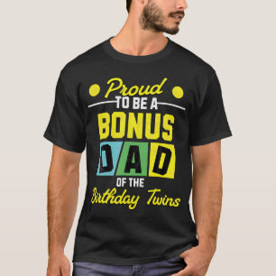 T-shirt Papa Bonus des jumeaux de la famille d'anniversair