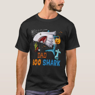T-shirt Papa Boo Requin Halloween Costume de requin Fantôm