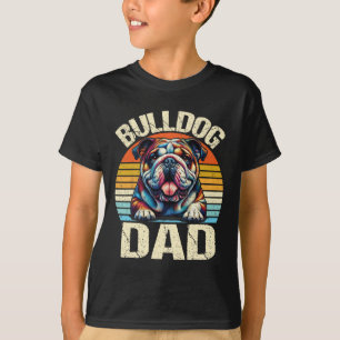 T-shirt Papa Bouledogue Amoureux des chiens Papa Fête des 