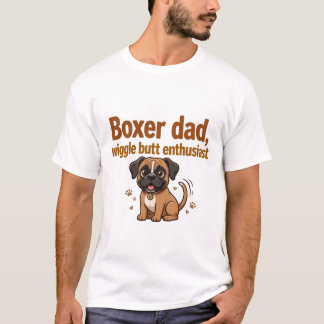 T-shirt Papa Boxer — Enthousiaste de la Fesse Qui Remue