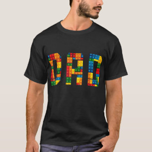 T-shirt Papa Brick Builder Funny Blocks Master Builder