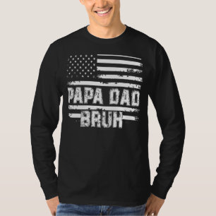 T-shirt Papa Bruh Fête des pères 4 juillet Etats-Unis Vint