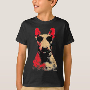 T-shirt Papa Bull Terrier Amateur de Chien Drôle Vintage F