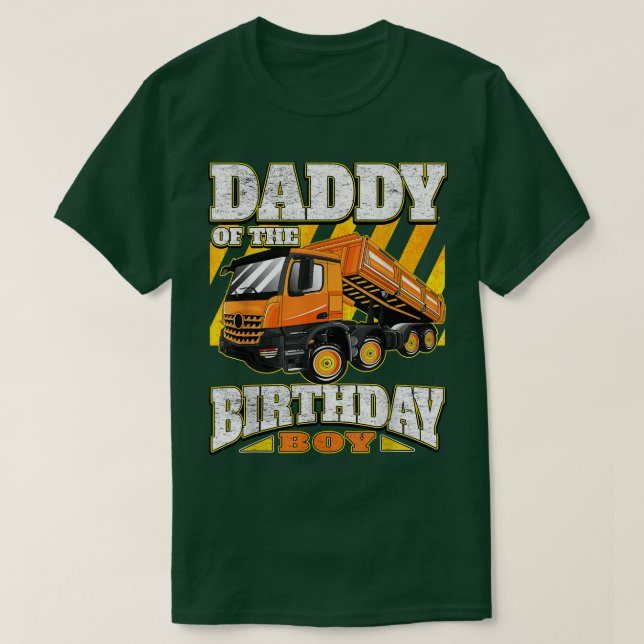 T-shirt Papa - Camion de vidage Anniversaire (Design devant)
