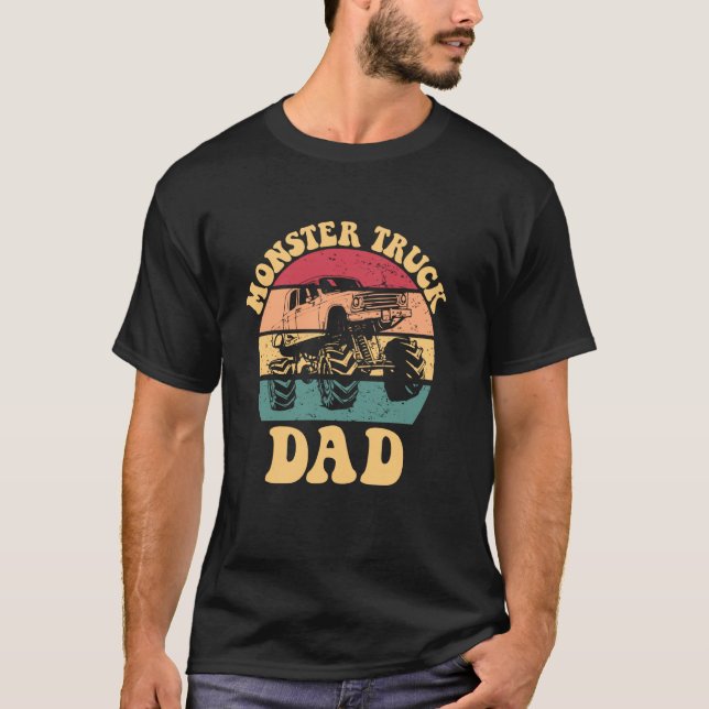 T-shirt Papa camion monstre (Devant)