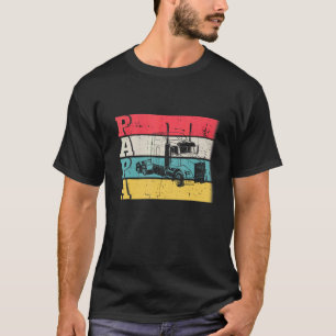 T-shirt Papa camionneur de garage papa conducteur de semi-
