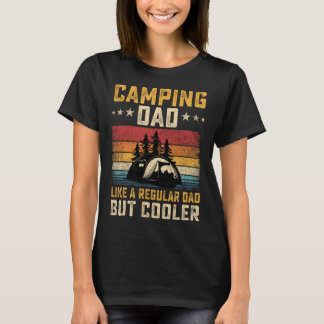 T-shirt Papa campeur comme un papa normal mais plus cool p