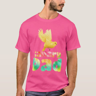 T-shirt Papa Canaries Propriétaire Amateur d'oiseaux Homme