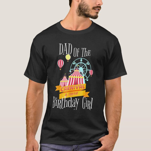 T-shirt Papa Carnaval De La Fille D'anniversaire Tenue De  (Devant)