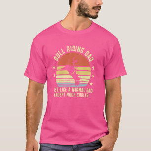T-shirt Papa cavalier de taureaux de rodéo drôle cavalier